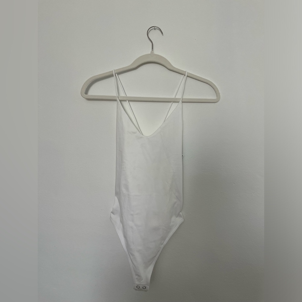 Ivory Spaghetti Strap Bodysuit